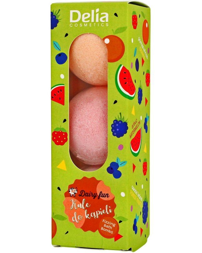 Delia Dairy Fun Fizzing Bath Bombs -      Dairy Fun - 