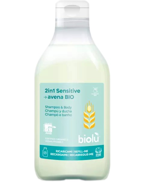 Biolu 2 in 1 Sensitive Shampoo and Body -            - 