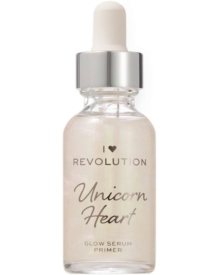 I Heart Revolution Unicorn Heart Glow Serum Primer - -   - 