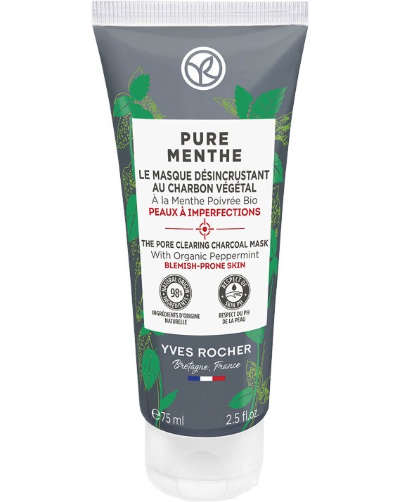 Yves Rocher Pure Menthe Charcoal Mask -         Pure Menthe - 