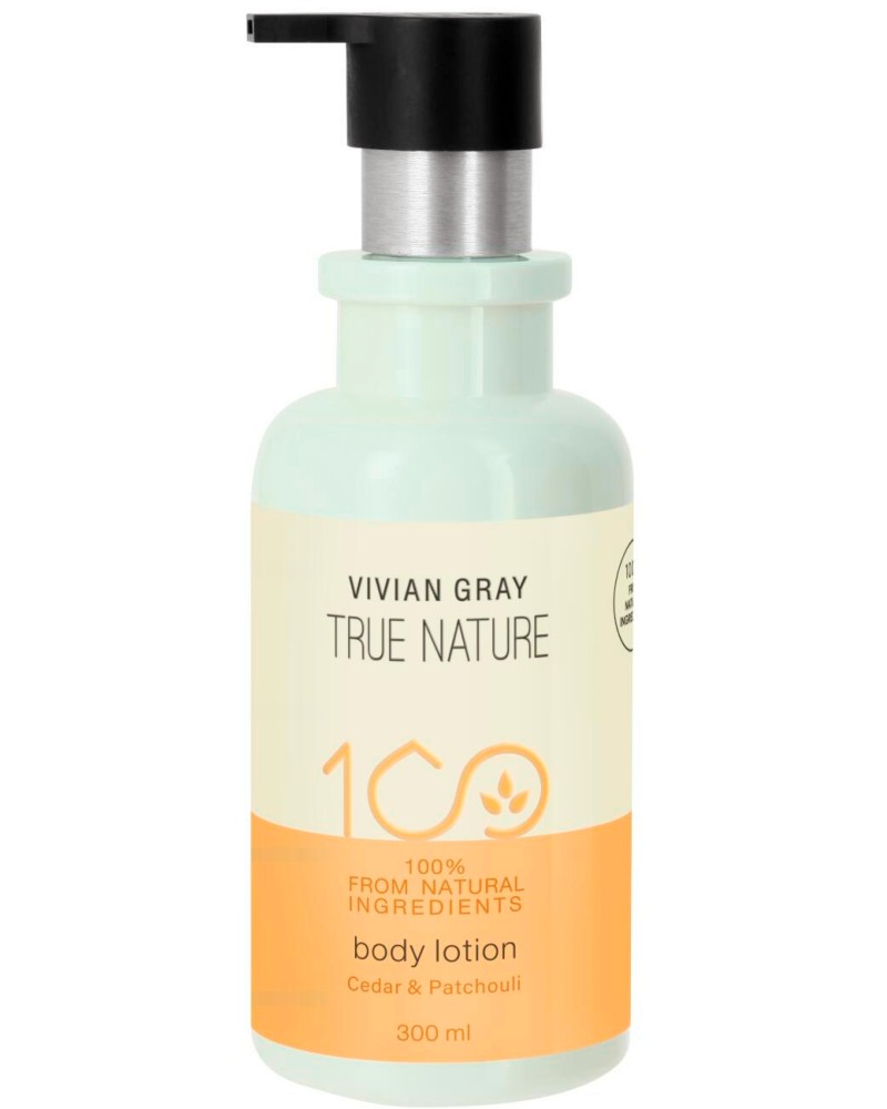 Vivian Gray Cedar & Patchouli Body Lotion -          True Nature - 