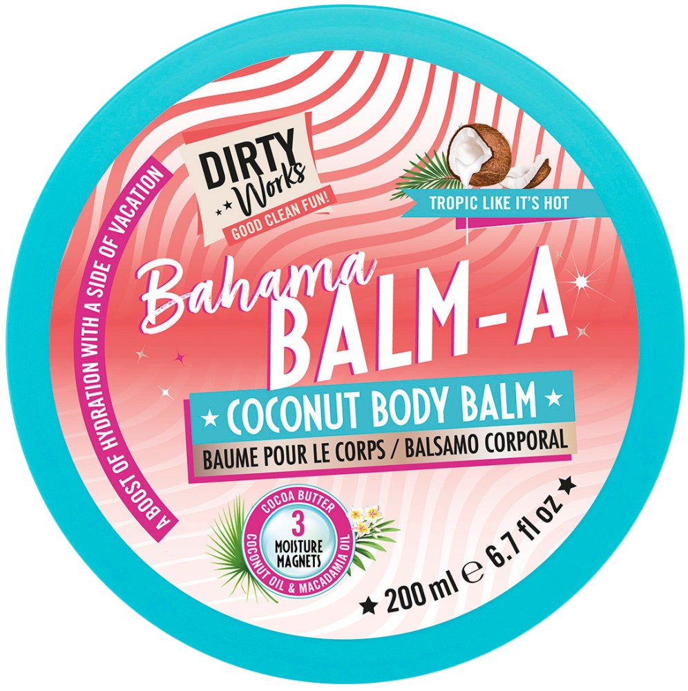 Dirty Works Bahama Balm-a Coconut Body Balm -     - 