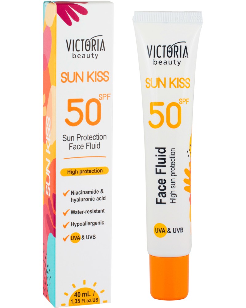 Victoria Beauty Sun Kiss Face Fluid SPF 50 -       Sun Kiss - 