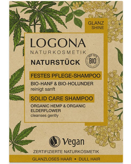 Logona Organic Hemp & Organic Elderflower Shampoo -         - 