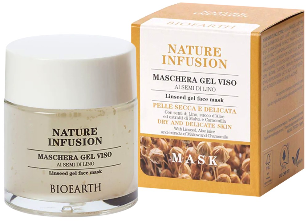 Bioearth Nature Infusion Linseed Gel Face Mask -          Nature Infusion - 