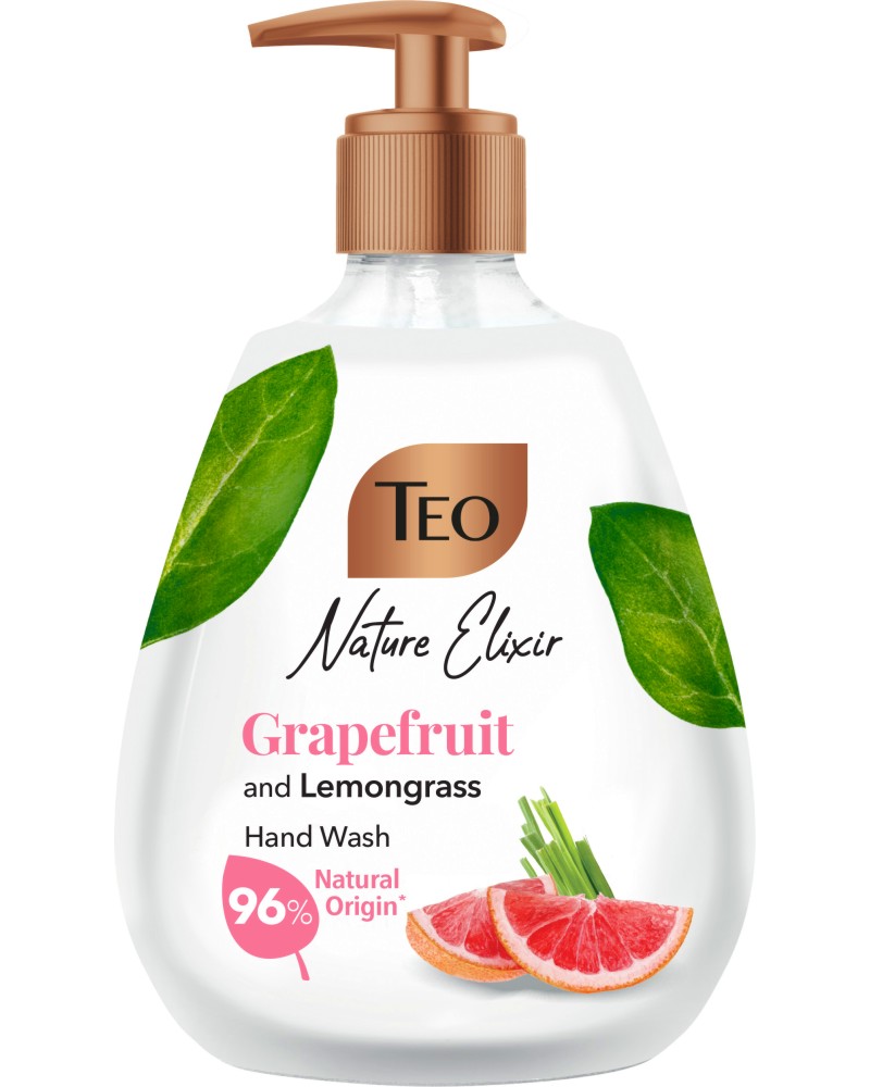 Teo Nature Elixir Grapefruit and Lemongrass Hand Wash -        - 