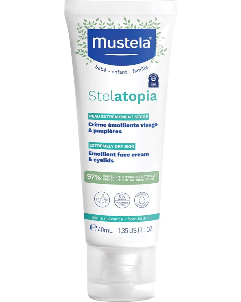 Mustela Stelatopia Emollient Face Cream -           Stelatopia - 