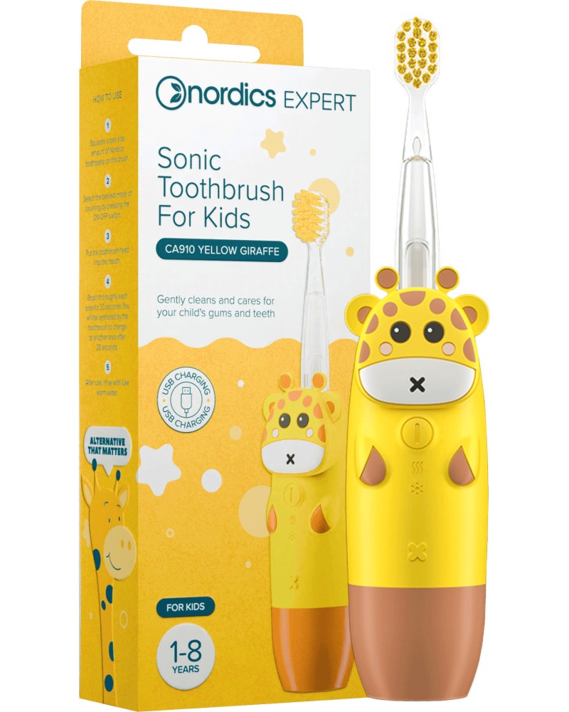 Nordics Expert Sonic Toothbrush For Kids CA910 -      - 