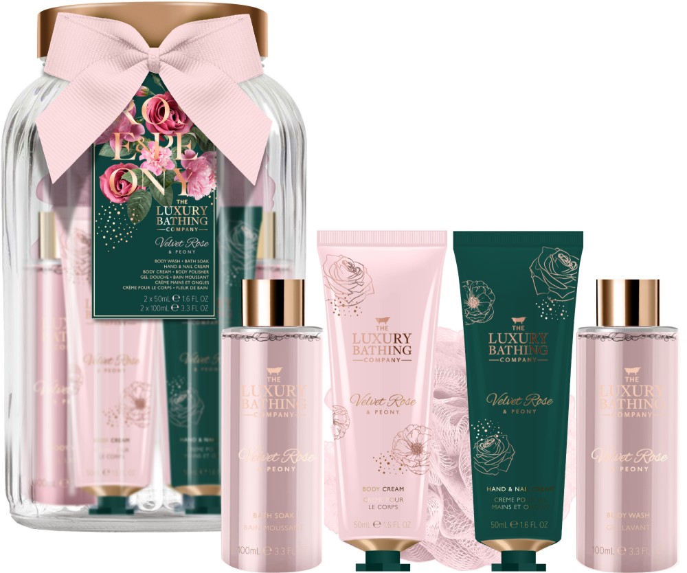 The Luxury Bathing Company Velvet Rose & Peony -   ,   ,   ,      - 