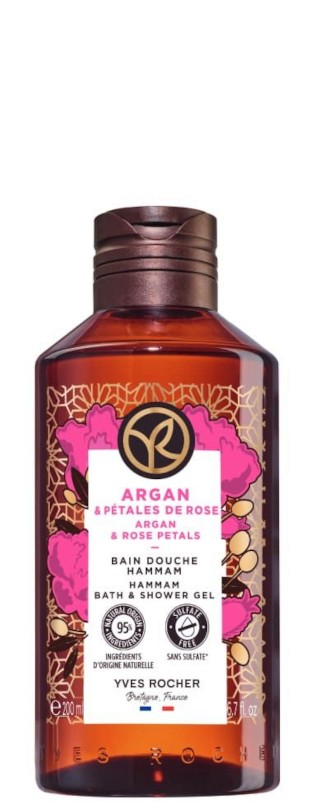 Yves Rocher Argan & Rose Petals Hammam Bath & Shower Gel -               Argan & Rose Petals -  