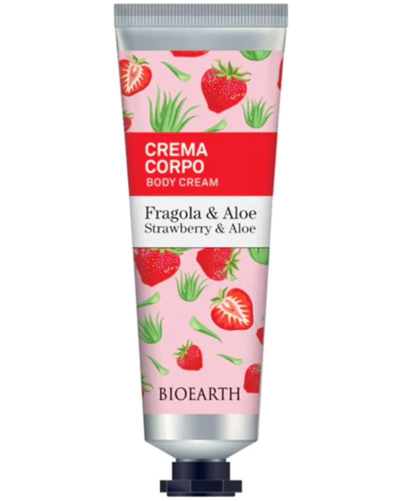 Bioearth Family Stawberry & Aloe Body Cream -            Family - 