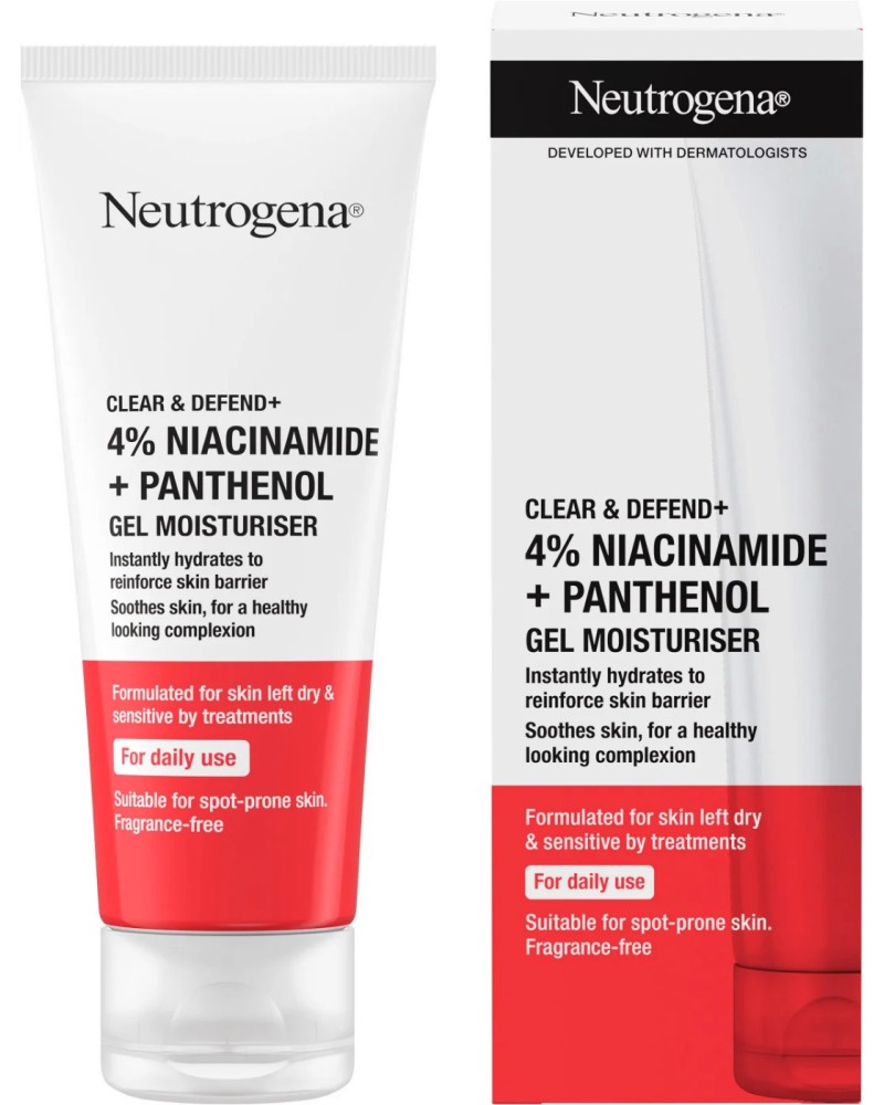 Neutrogena Clear & Defend+ Moisturiser Gel -         Clear & Defend+ - 