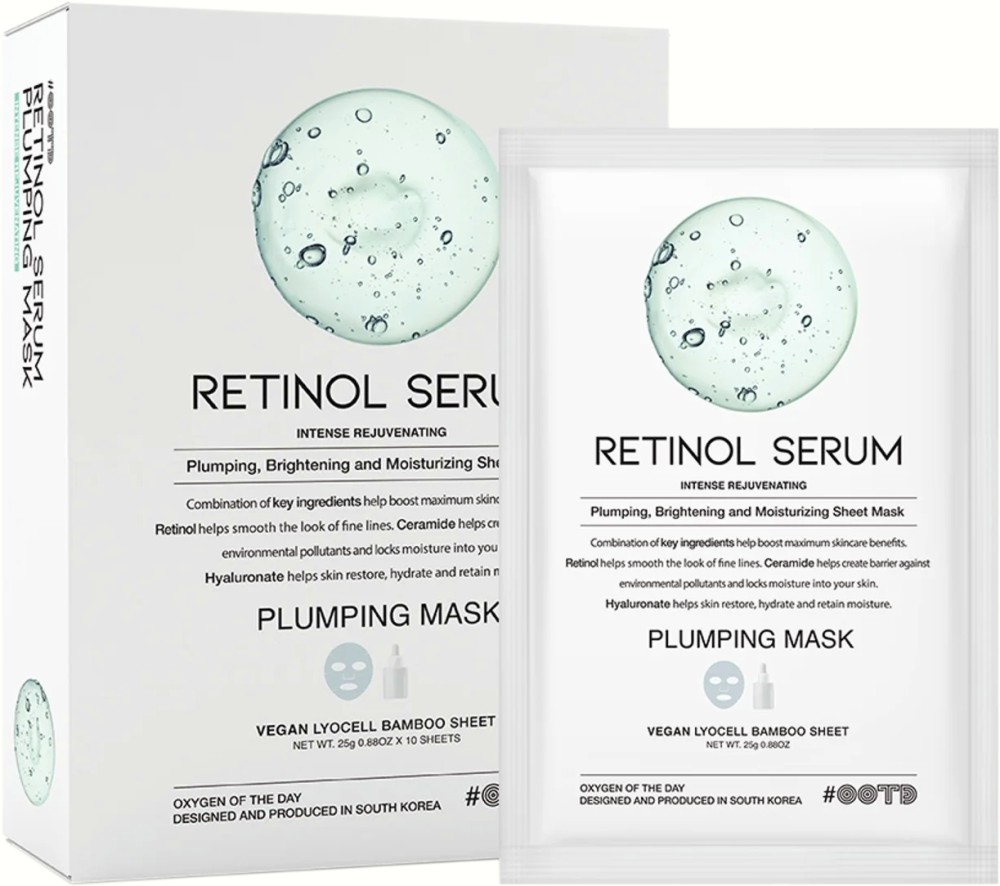 OOTD Retinol Serum Plumping Mask -      - 