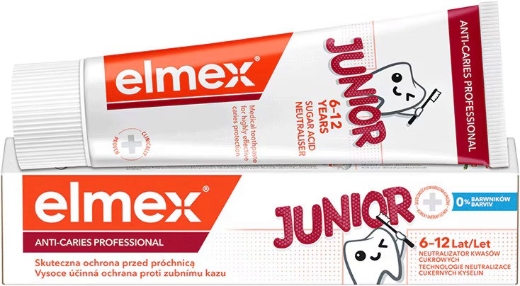 Elmex Junior Anti-Caries Professional Toothpaste -       6  12  -   