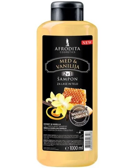 Afrodita Cosmetics Honey & Vanilla Hair & Body Shampoo -             - 