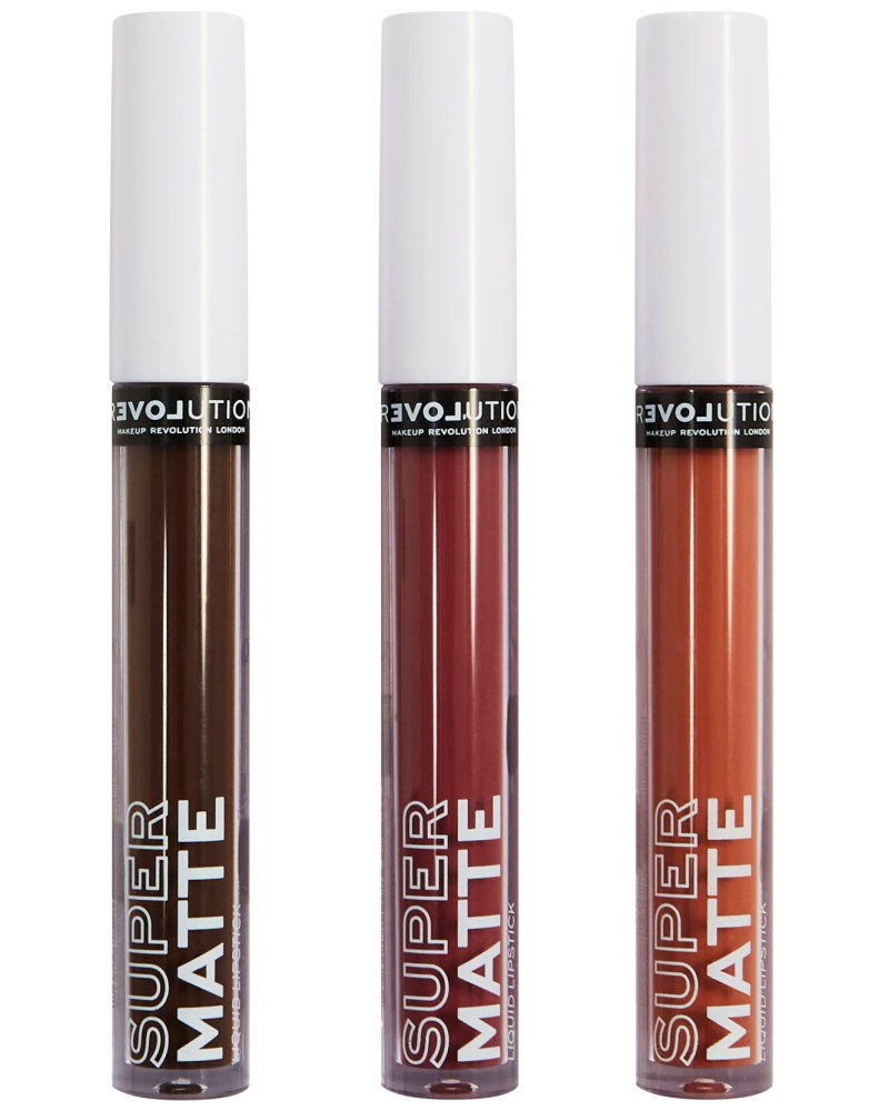 Relove by Revolution Supermatte Liquid Lipstick Set -   3    - 