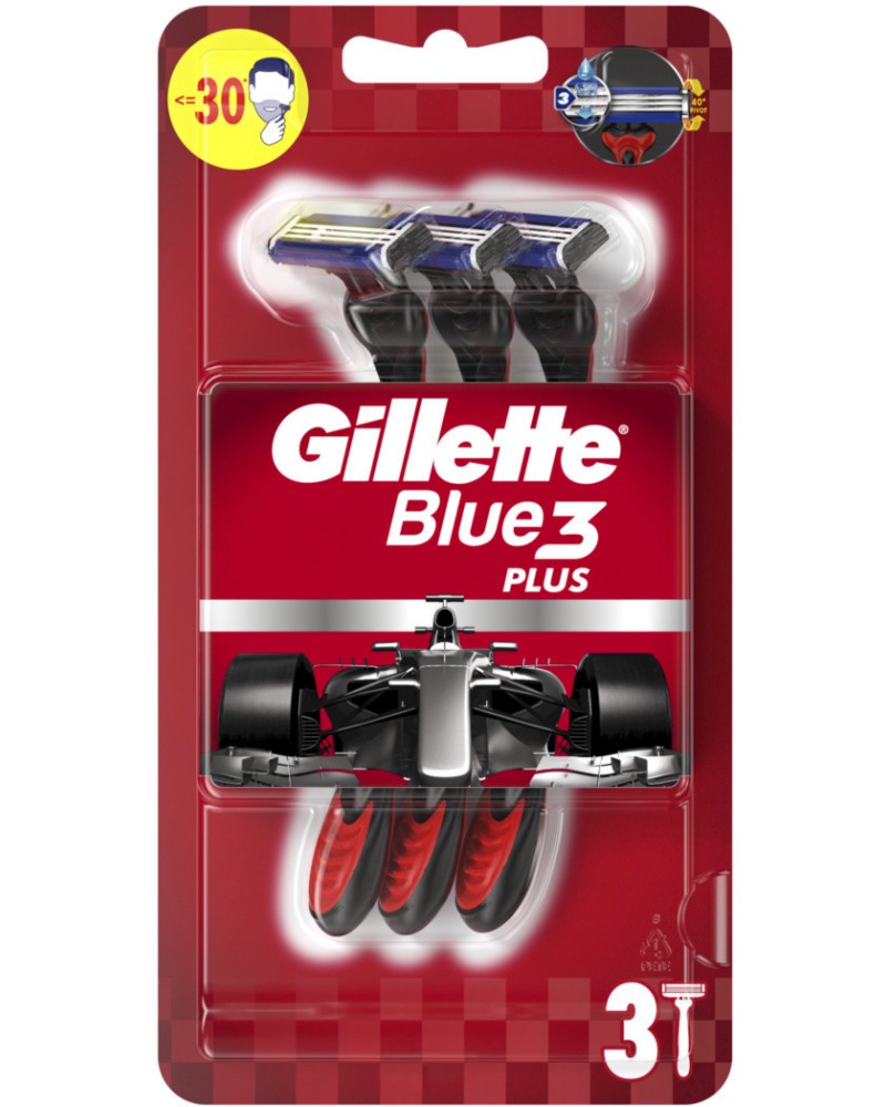 Gillette Blue 3 Plus - 3     Blue 3 - 