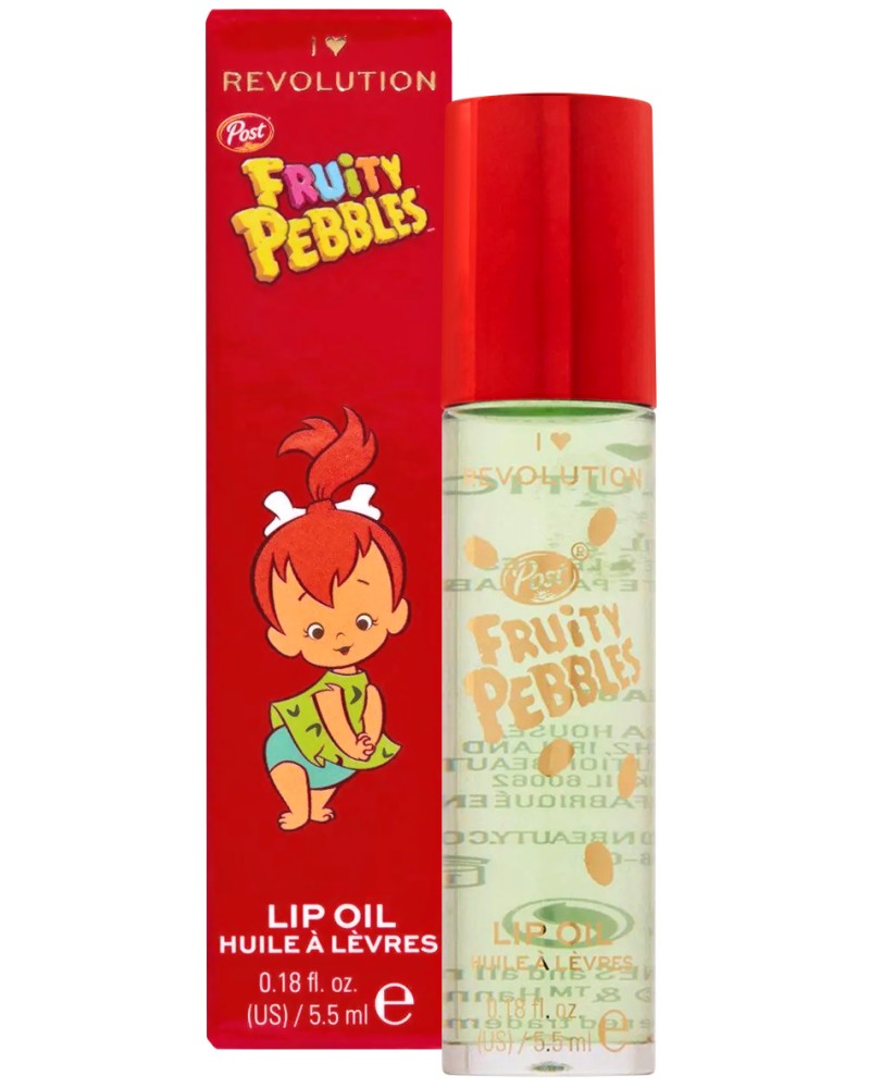 I Heart Revolution X Fruity Pebbles Lip Oil -          - 