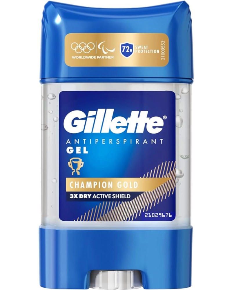 Gillette Champion Gold Antiperspirant Gel -     - 