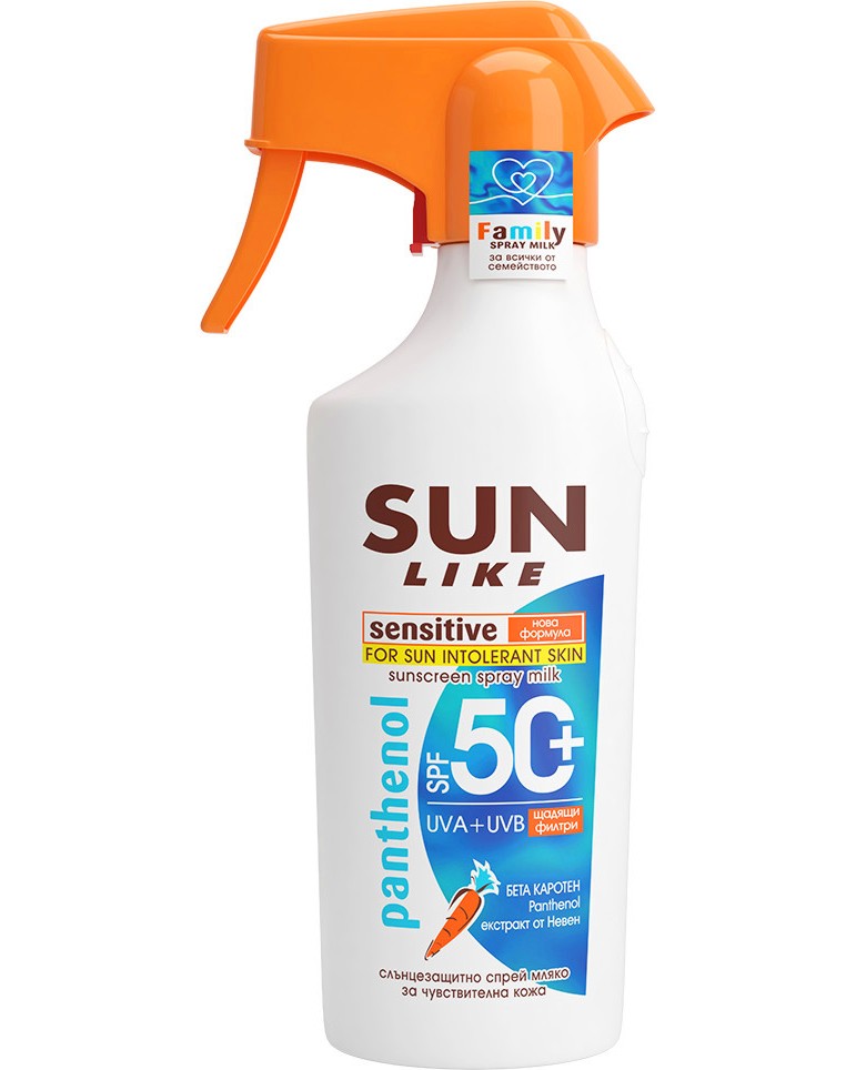 Sun Like Sensitive Sunscreen Spray Milk SPF 50+ -           - 