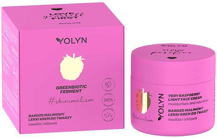 Yolyn Very Raspberry Moisturising Face Cream -         Very Raspberry - 