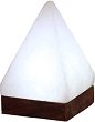 Лампа от хималайска сол тип бяла пирамида Wagner Life Design - С дървена основа и приблизително тегло 2.8 kg от серията Himalaya Salt Dreams -