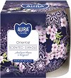 Ароматна свещ Bispol Oriental - 100 g, с ориенталски аромат, от серията Aura - продукт