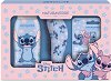 Детски подаръчен комплект за момиче Stitch - Шампоан и душ гел 2 в 1, балсам за устни и четка за коса на тема Лило и Стич - продукт