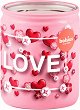 Ароматна свещ Bolsius Love - 100 g, с аромат на ванилия - продукт