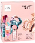 Подаръчен комплект C-Thru Harmony Bliss - Дамски парфюм, дезодорант и две скрънчита от серията Harmony Bliss - продукт