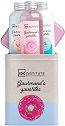 Подаръчен комплект IDC Institute Gourmand's Favorites - Лосион за тяло, пяна и гел за вана - продукт