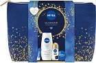 Подаръчен комплект с несесер Nivea Glamour - Душ крем, ролон, крем и балсам за устни - продукт