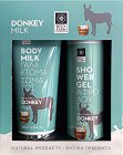 Подаръчен комплект Body Farm Donkey Milk - Душ гел и мляко за тяло от серията Donkey Milk - продукт