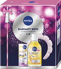 Подаръчен комплект Nivea Radiant Skin - Мицеларна вода , серум за лице и диадема - продукт