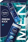 Подаръчен комплект Nivea Men Fresh Kick - Душ гел и дезодорант - продукт