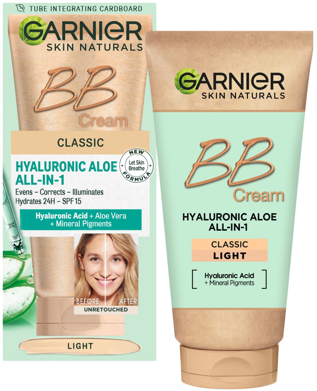 Garnier Hyaluronic Aloe Classic - BB крем за лице - Store.bg