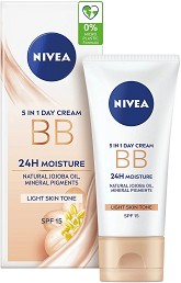 Nivea 24H Moisture 5 in 1 BB Day Cream SPF 15 -  BB    - 