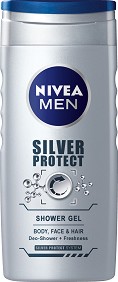 Nivea Men Silver Protect Shower Gel -      ,         "Silver Protect" -  