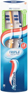 Aquafresh Triple Protection Duo Pack Medium - 2     - 