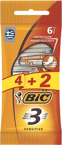 BIC 3 Sensitive -   3 , 4 + 2   - 