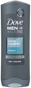 Dove Men+Care Clean Comfort Body & Face Wash -       Clean Comfort -  