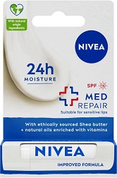 Nivea Med Repair Lip Balm SPF 15 -         E - 