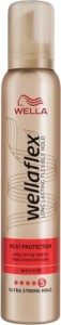 Wellaflex Heat Protection Ultra Strong Hold Mousse -          - 