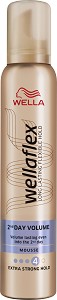 Wellaflex 2nd Day Volume Extra Strong Hold Mousse -          - 