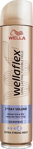 Wellaflex 2nd Day Volume Extra Strong Hold Hairspray -          - 