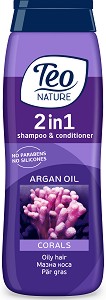 Teo Nature 2 in 1 Shampoo & Conditioner Corals & Argan Oil -    2  1           "Nature" - 