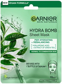 Garnier Green Tea Hydra Bomb Sheet Mask -           - 