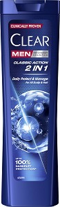 Clear Men Classic Action 2 in 1 Anti-Dandruff Shampoo -      - 