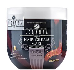 Leganza Hair Care Cream Mask with Keratin - -  ,     - 