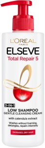 Elseve Total Repair 5 Low Shampoo 3 in 1 Cleansing Cream -         - 